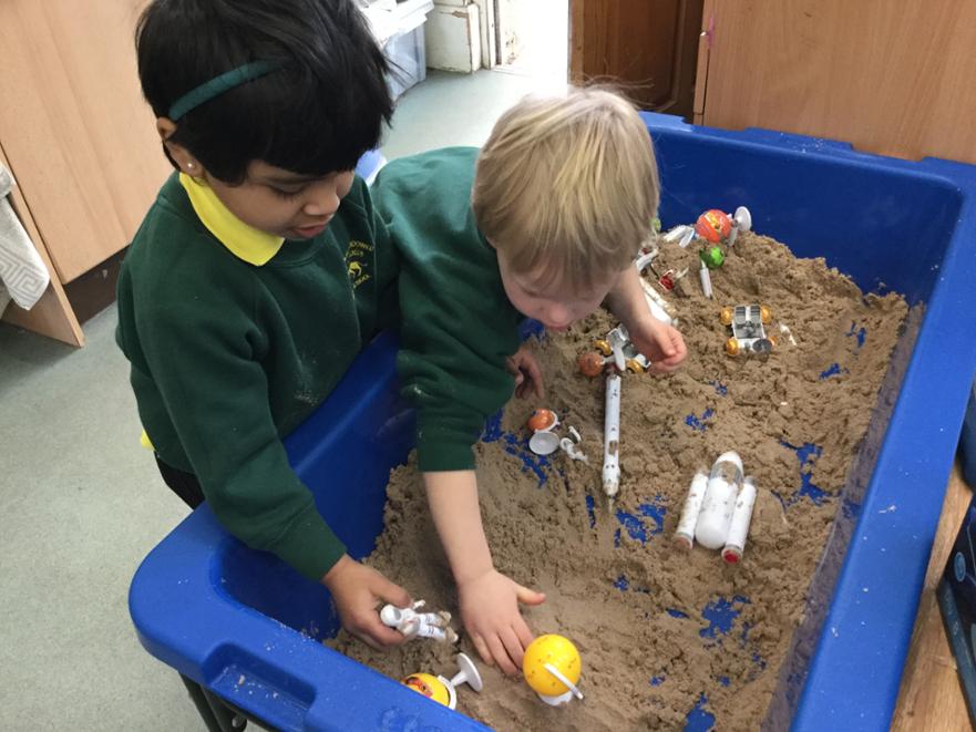 EYFS Space sand play 